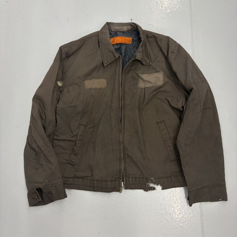Vintage 70s Red Kap Brown Canvas Workwear Mechanics Jacket
